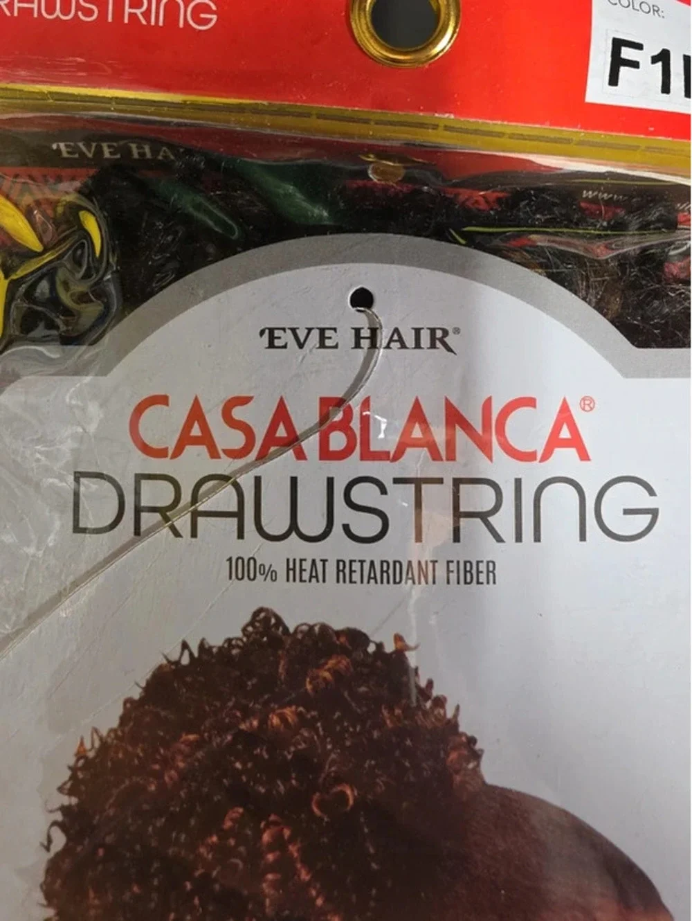 Eve Hair Casablanca Faux Hair Drawstring Ponytail Curly Updo
